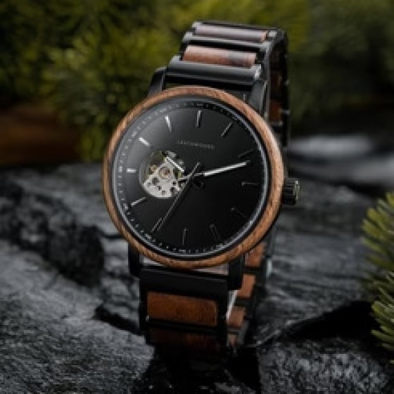 Best Gift For Your LovedOnyx - Automatic Wooden Watch
